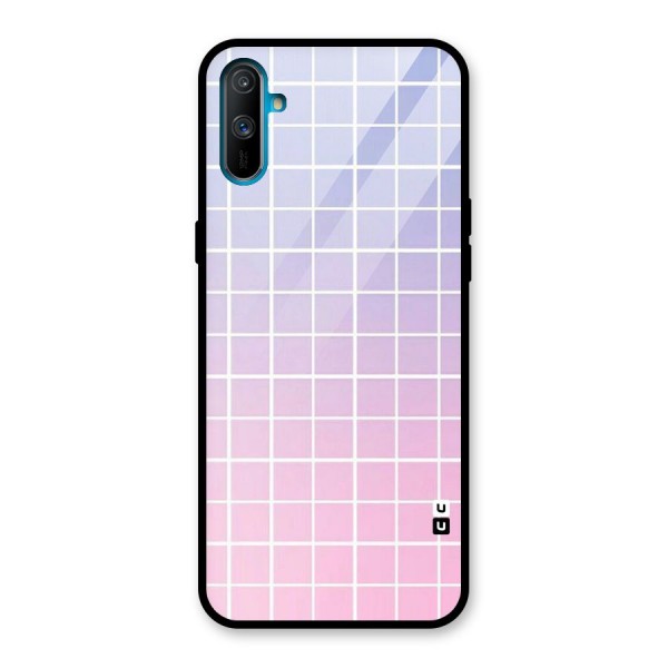 Check Shades Glass Back Case for Realme C3