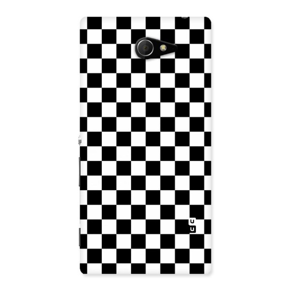 Checkerboard Back Case for Sony Xperia M2