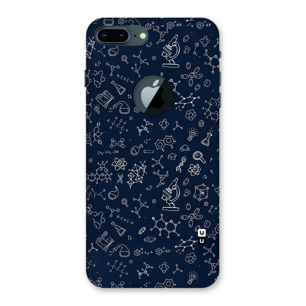 Chemistry Doodle Art Back Case for iPhone 7 Plus Logo Cut