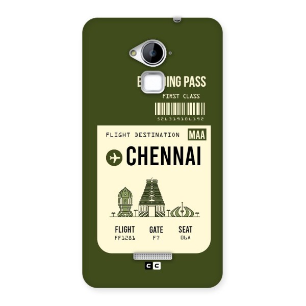 Chennai Boarding Pass Back Case for Coolpad Note 3