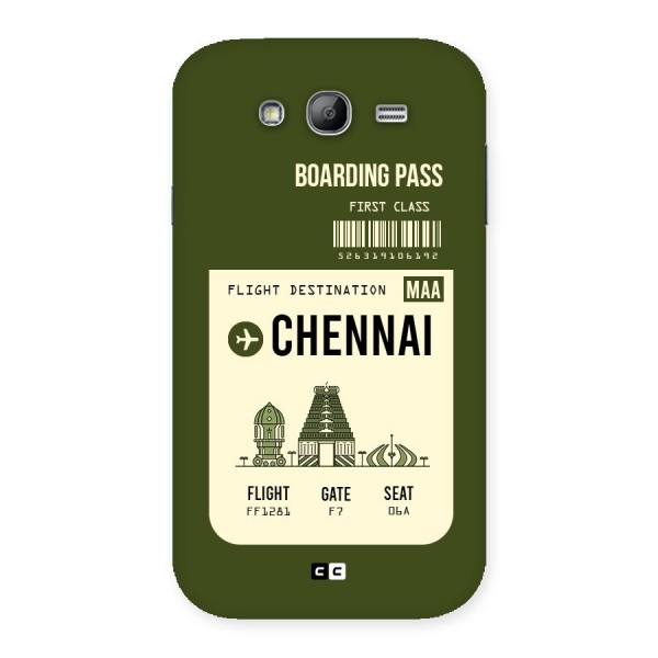 Chennai Boarding Pass Back Case for Galaxy Grand Neo