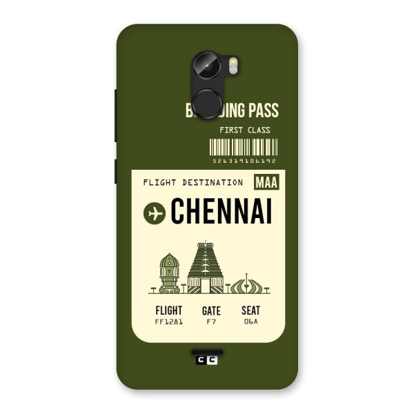 Chennai Boarding Pass Back Case for Gionee X1