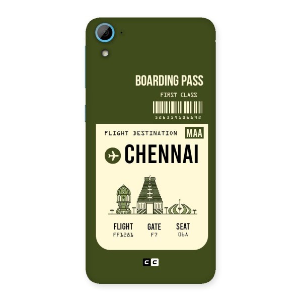 Chennai Boarding Pass Back Case for HTC Desire 826