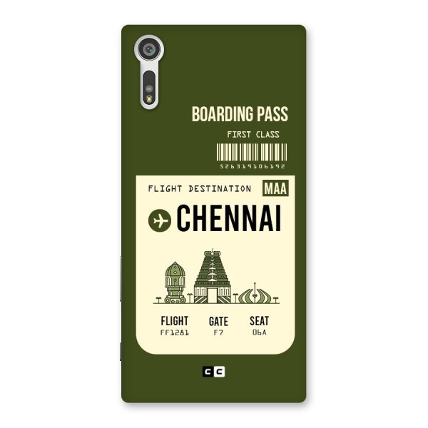 Chennai Boarding Pass Back Case for Xperia XZ