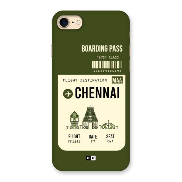 Chennai Boarding Pass Back Case for iPhone 7