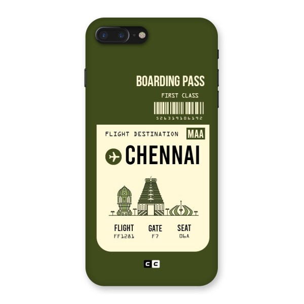 Chennai Boarding Pass Back Case for iPhone 7 Plus