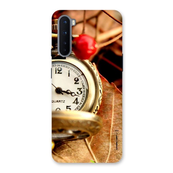 Cherry And Clock Back Case for OnePlus Nord