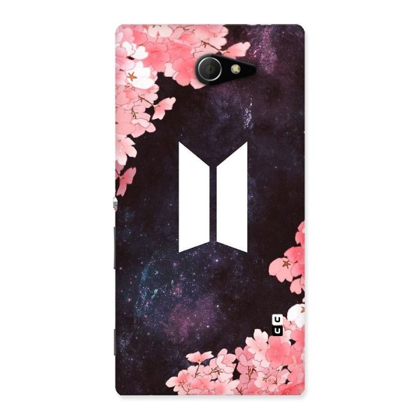 Cherry Blossom Pause Design Back Case for Sony Xperia M2