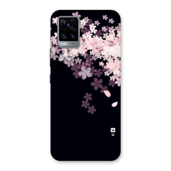 Cherry Flowers Pink Back Case for Vivo V20