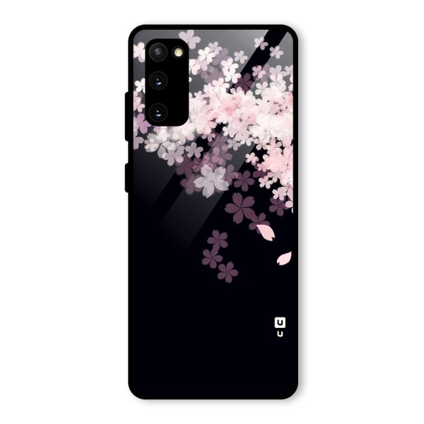 Cherry Flowers Pink Glass Back Case for Galaxy S20 FE 5G