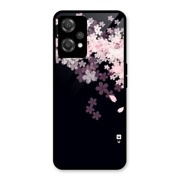 Cherry Flowers Pink Glass Back Case for OnePlus Nord CE 2 Lite 5G