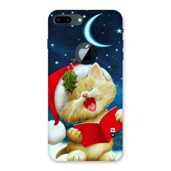 Christmas Cat Back Case for iPhone 7 Plus Logo Cut