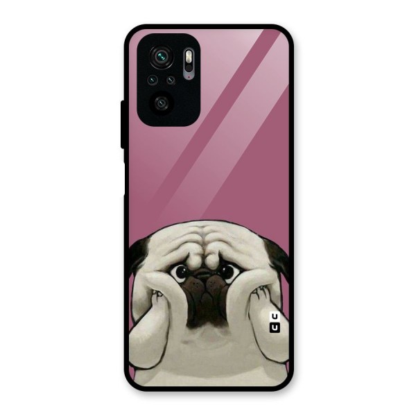 Chubby Doggo Glass Back Case for Redmi Note 10