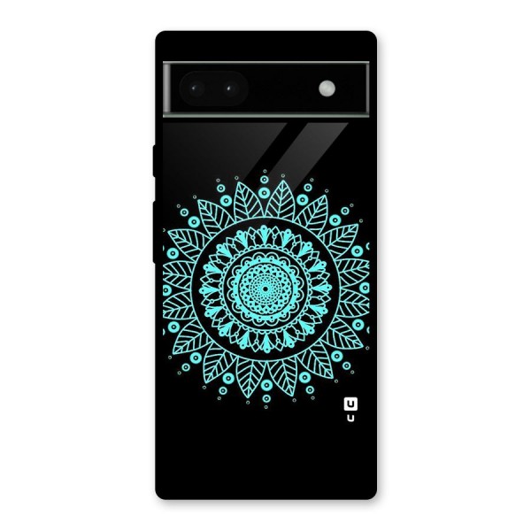 Circles Pattern Art Glass Back Case for Google Pixel 6a