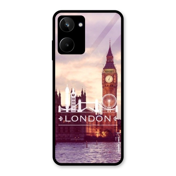 City Tower Glass Back Case for Realme 10