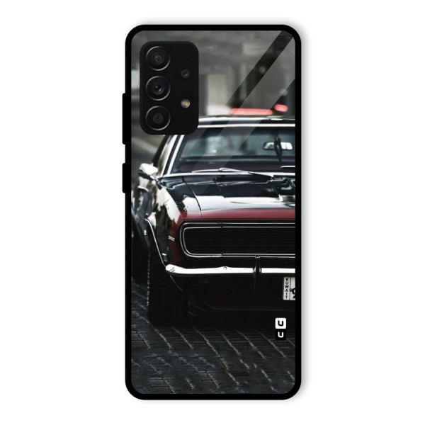 Class Vintage Car Glass Back Case for Galaxy A53 5G