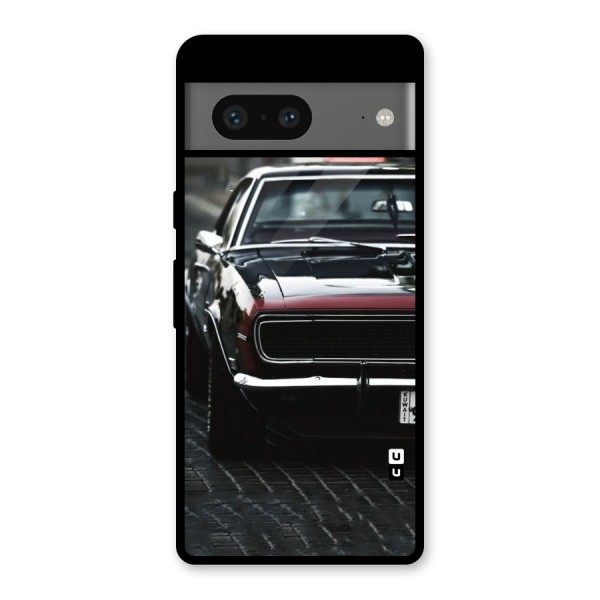 Class Vintage Car Glass Back Case for Google Pixel 7