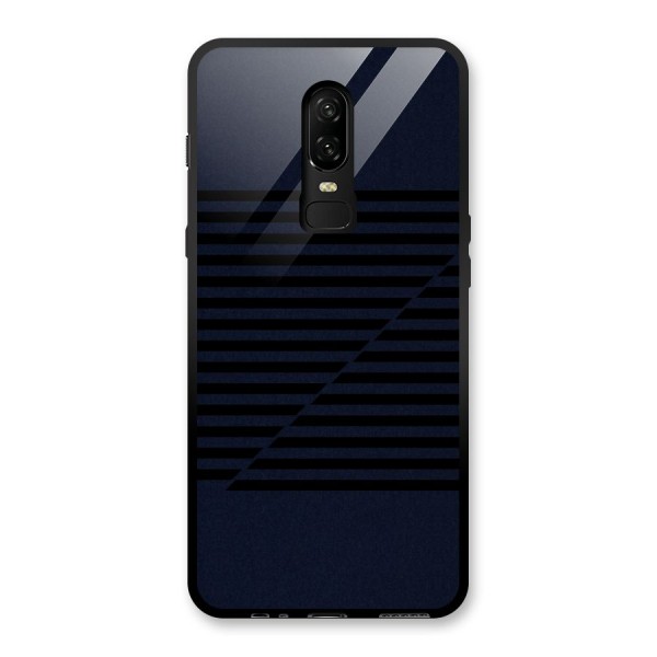 Classic Stripes Cut Glass Back Case for OnePlus 6