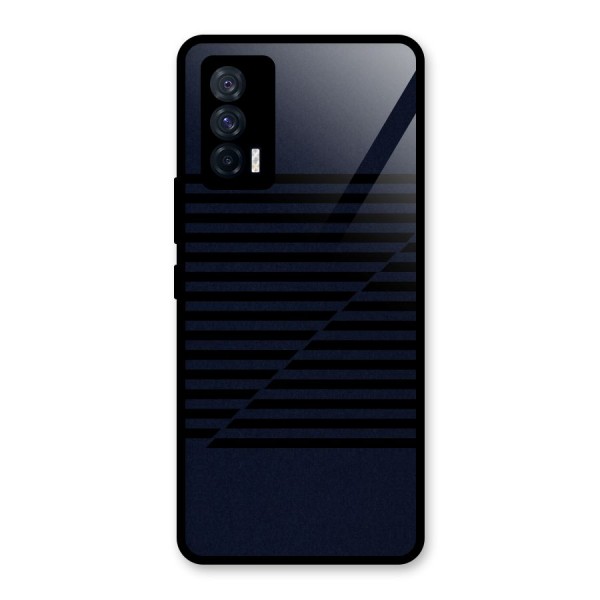 Classic Stripes Cut Glass Back Case for Vivo iQOO 7 5G