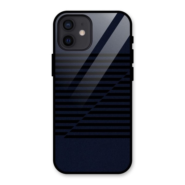 Classic Stripes Cut Glass Back Case for iPhone 12
