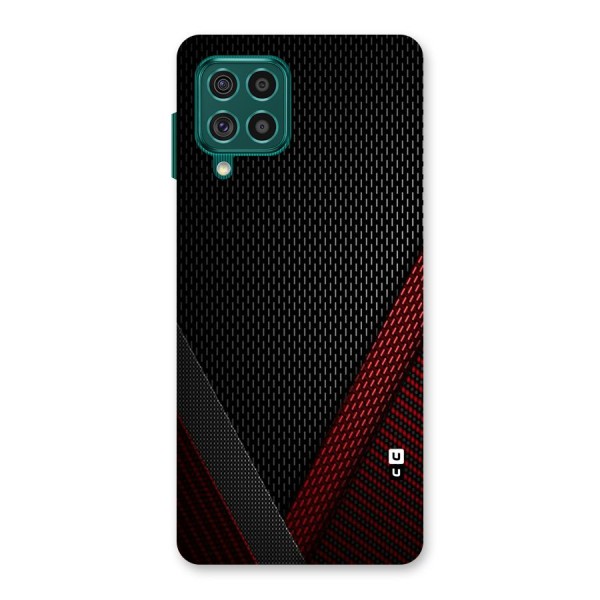 Classy Black Red Design Back Case for Galaxy F62