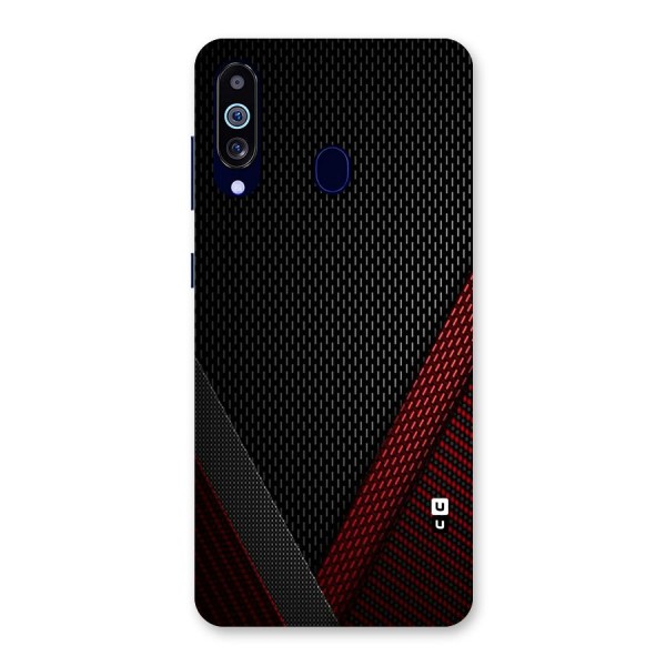 Classy Black Red Design Back Case for Galaxy M40