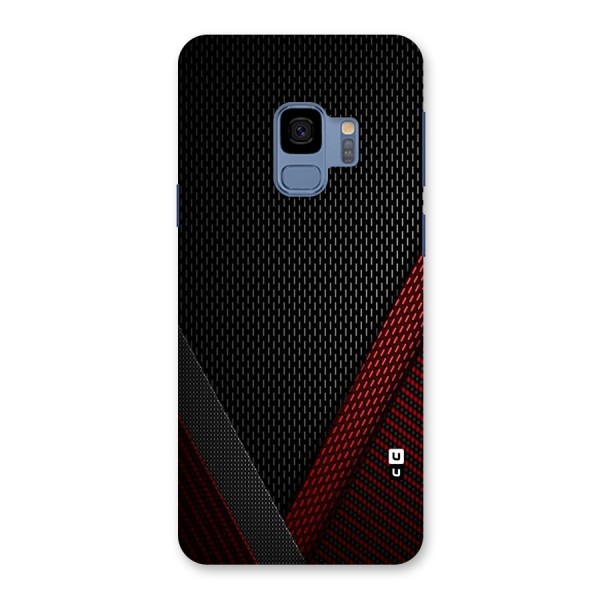 Classy Black Red Design Back Case for Galaxy S9