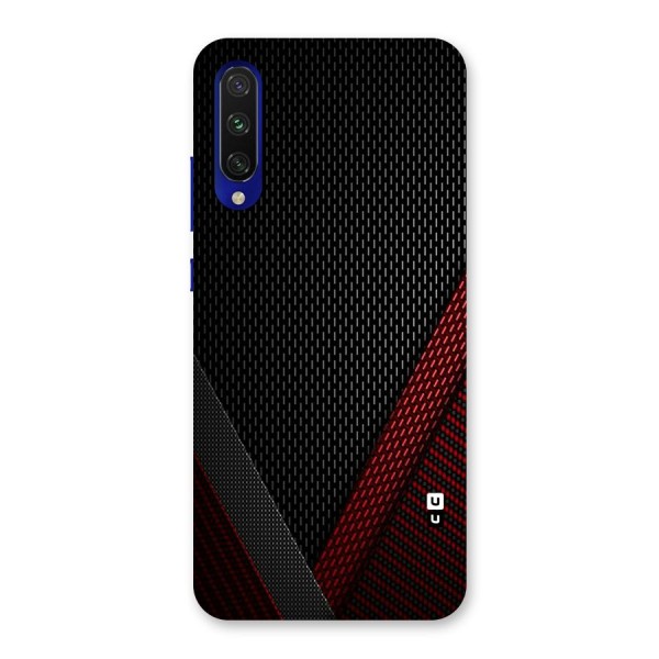 Classy Black Red Design Back Case for Mi A3