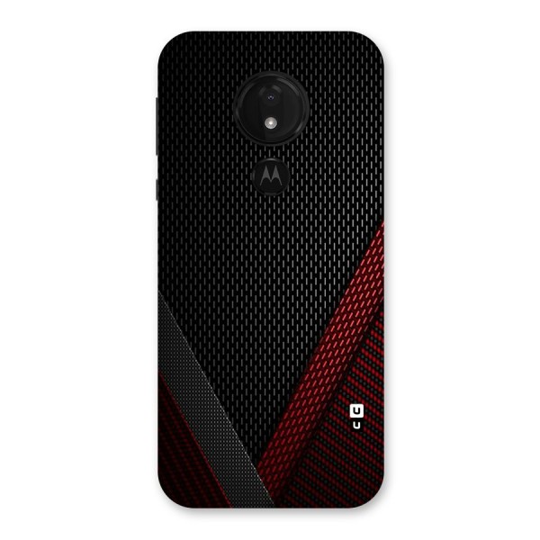 Classy Black Red Design Back Case for Moto G7 Power