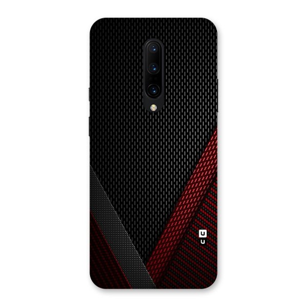 Classy Black Red Design Back Case for OnePlus 7 Pro