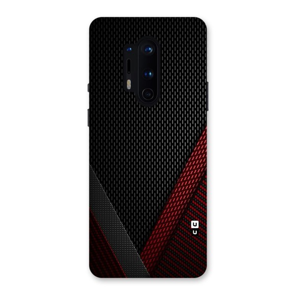 Classy Black Red Design Back Case for OnePlus 8 Pro