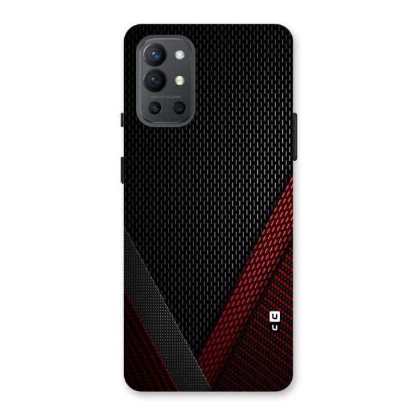 Classy Black Red Design Back Case for OnePlus 9R