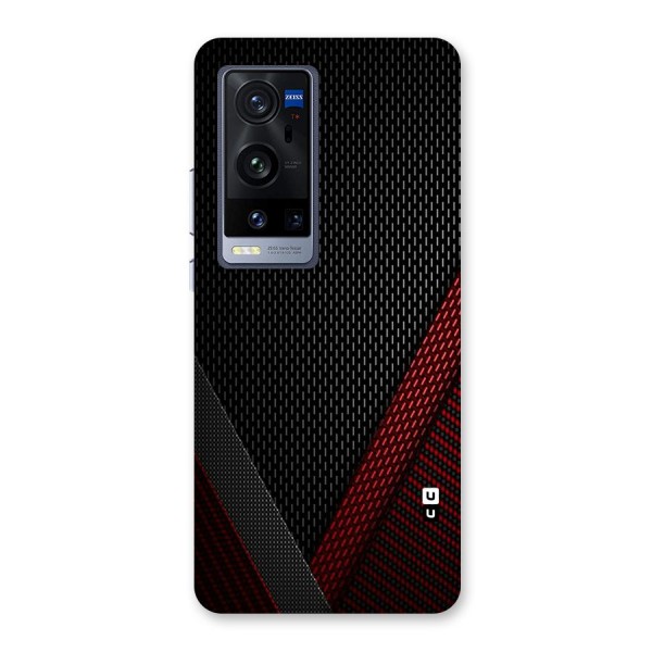 Classy Black Red Design Back Case for Vivo X60 Pro Plus