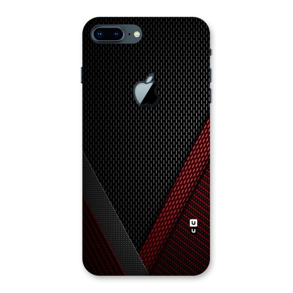 Classy Black Red Design Back Case for iPhone 7 Plus Apple Cut