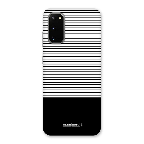 Classy Black Stripes Back Case for Galaxy S20