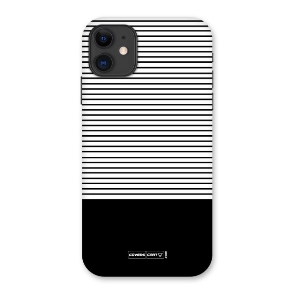Classy Black Stripes Back Case for iPhone 11
