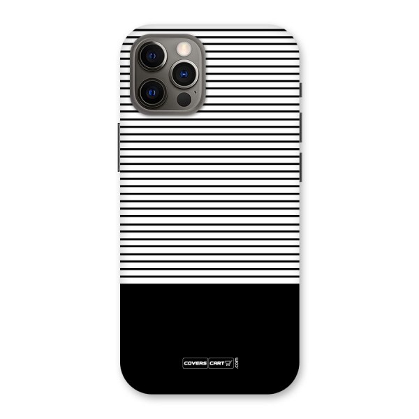 Classy Black Stripes Back Case for iPhone 12 Pro
