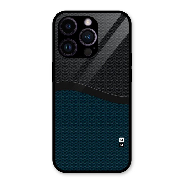 Classy Rugged Bicolor Glass Back Case for iPhone 14 Pro