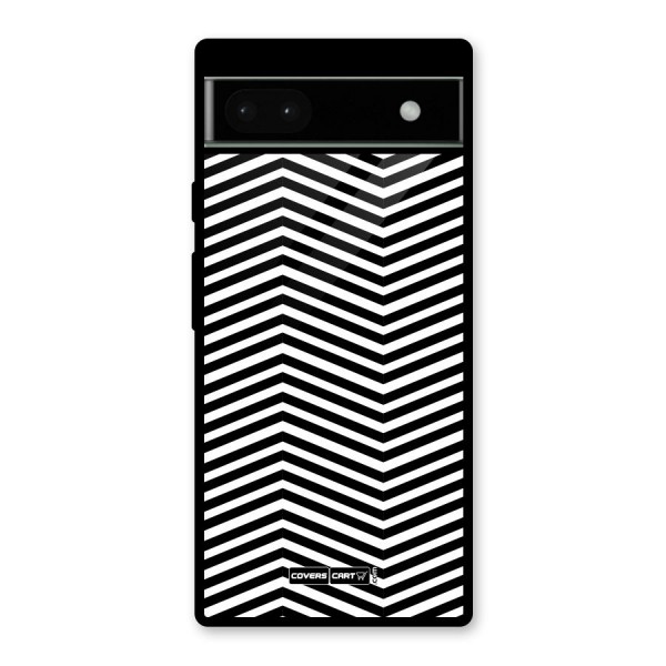 Classy Zig Zag Glass Back Case for Google Pixel 6a