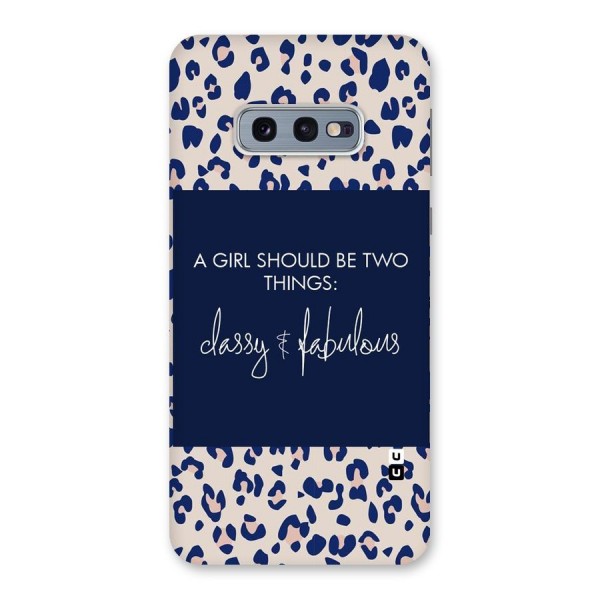 Classy and Fabulous Back Case for Galaxy S10e