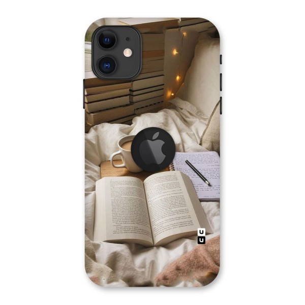 Coffee And Books Back Case for iPhone 11 Logo Cut