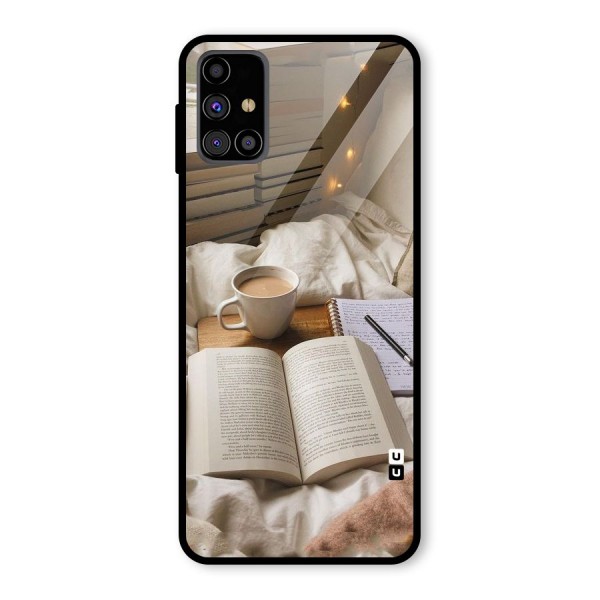 Coffee And Books Glass Back Case for Galaxy M31s