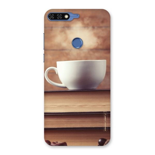 Coffee And Bookworm Back Case for Honor 7C