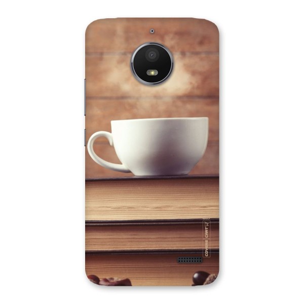 Coffee And Bookworm Back Case for Moto E4