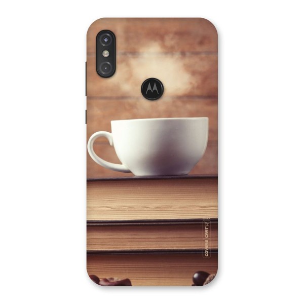 Coffee And Bookworm Back Case for Motorola One Power