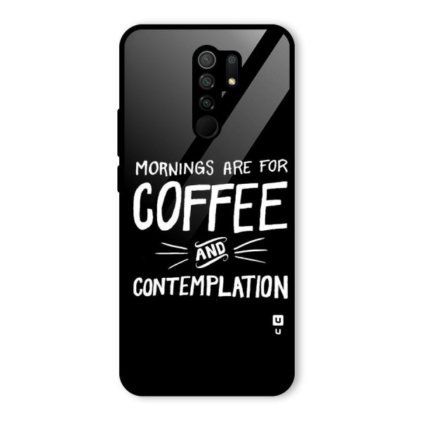 Coffee And Contemplation Glass Back Case for Poco M2