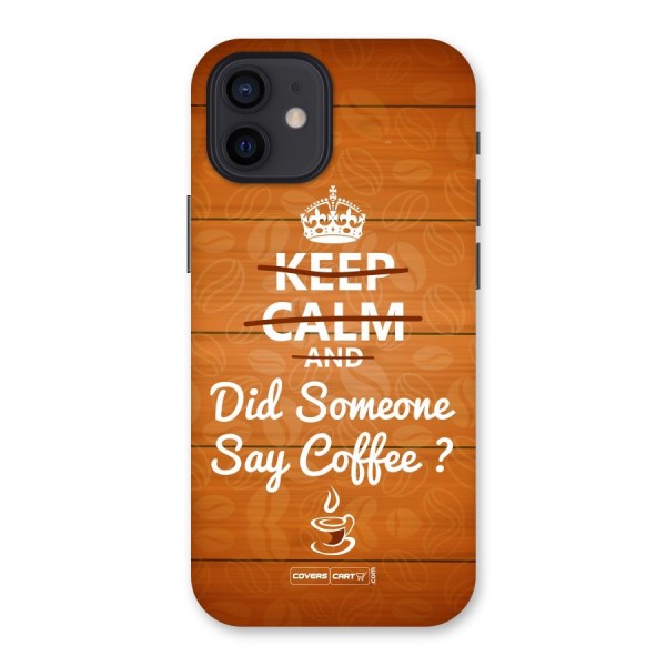 Coffee Ardour Back Case for iPhone 12