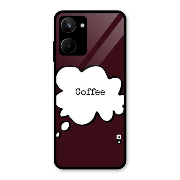 Coffee Bubble Glass Back Case for Realme 10