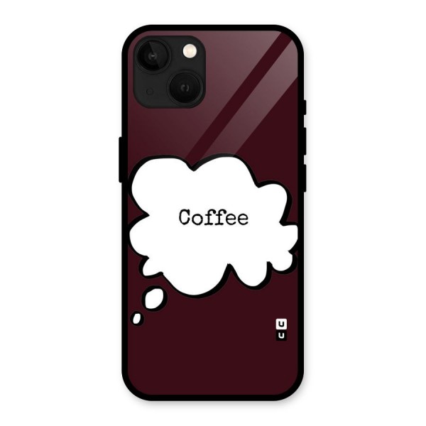 Coffee Bubble Glass Back Case for iPhone 13