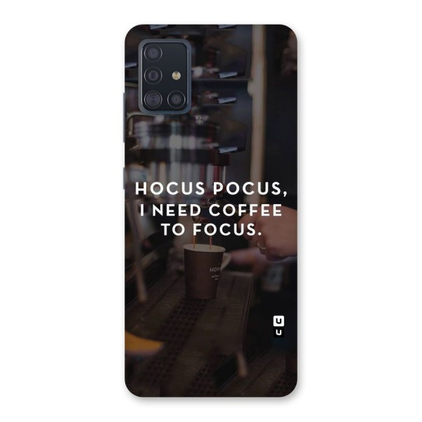 Coffee Focus Back Case for Galaxy A51